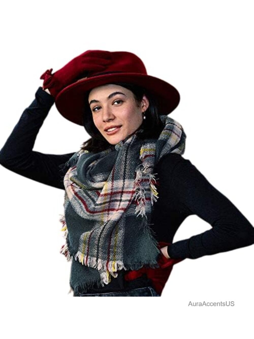 100% Acrylic Oversized Blanket Scarf Shawl Wrap 55x55